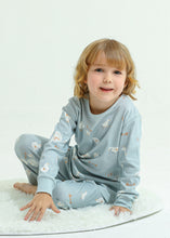 アヒルとひよこ柄　長袖ルームウェア　パジャマ　子供　ルームウェア