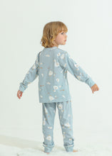 アヒルとひよこ柄　長袖ルームウェア　パジャマ　子供　ルームウェア