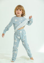 アヒルとひよこ柄　長袖ルームウェア　パジャマ　子供　ルームウェア