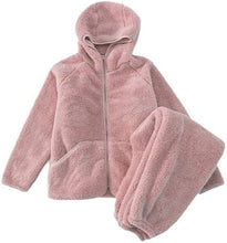 [衣穿繍 ＷＥＡＲ　ＳＨＯＷ] パジャマ レディースメンズ 冬 もこもこ ルームウェア 長袖 上下セット 着る毛布 裏起毛 あったかい 厚手 ゆったり 可愛い 部屋着 秋冬 M-L