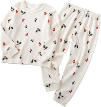 [衣穿繍 ＷＥＡＲ　ＳＨＯＷ] キッズ ワッフル 綿 100％ 秋 冬 暖かい 上下セット 長袖 ふわふわで 暖かい 厚手 ルームウェア お揃pajama かわいい 可愛い おしゃれ 部屋着 子供服 110 120 130 140 子供 クリスマス プレゼント