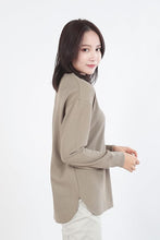 [衣穿繍 ＷＥＡＲ　ＳＨＯＷ] レディース ワッフル カットソー 長袖 インナー シャツ 綿50％ 女性用トップス 無地 ベーシック 5色展開 フリーサイズ