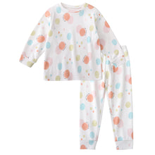 カラフルシャボン玉　長袖ルームウェア　パジャマ