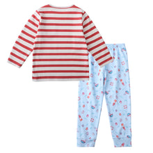 マリン ボーダー柄 長袖ルームウェア パジャマ