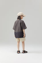ポケット付き配色異素材アウトドア　Tシャツ
