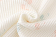 さくらんぼ　リブ素材　フリル付き長袖ルームウェア　パジャマ