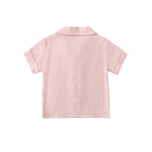 ダブルガーゼ配色パイピングパジャマ