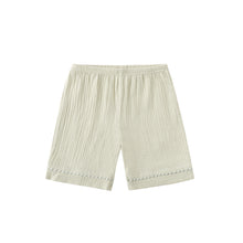 ダブルガーゼ配色パイピングパジャマ