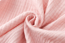 ダブルガーゼ配色パイピングパジャマ