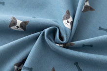 ネコ柄　ボーダー柄　半袖ルームウェア　パジャマ