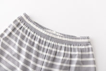 ネコ柄　ボーダー柄　半袖ルームウェア　パジャマ