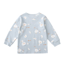 アヒルとひよこ柄　長袖ルームウェア　パジャマ　子供　ルームウェア