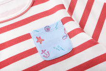 マリン ボーダー柄 長袖ルームウェア パジャマ