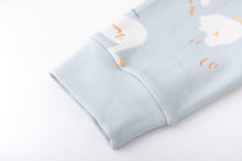 アヒルとひよこ柄　長袖ルームウェア　パジャマ　子供　ルームウェア