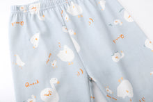 アヒルとひよこ柄　長袖ルームウェア　パジャマ　子供　ルームウェア