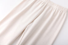 配色ラグランスリーブデザイン長袖ルームウェア　パジャマ