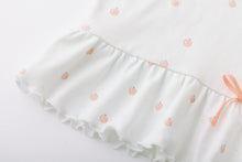 ガールズ　小さなりんご柄　半袖ルームウェア　パジャマ