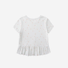 ガールズ　小さなりんご柄　半袖ルームウェア　パジャマ