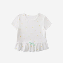 ガールズ 小さなタンポポ柄 半袖ルームウェア パジャマ