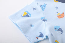 ボーイズ　船柄　半袖ルームウェア　パジャマ