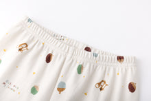 リスとどんぐり柄 長袖ルームウェア パジャマ